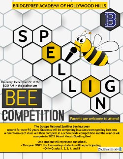 THE SPELLING BEE IS BACK!